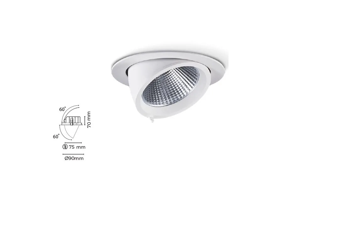 10W Recessed Led Scoop Spot